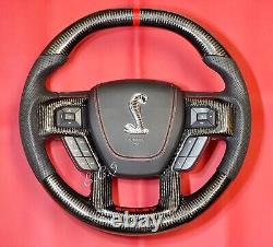 Oem Ford Shelby 700 F150 Raptor Carbon Fiber Steering Wheel Leather 2016-2020