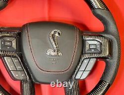 Oem Ford Shelby 700 F150 Raptor Carbon Fiber Steering Wheel Leather 2016-2020