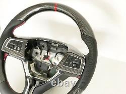 Oem New Maserati Ghibli Quattroporte Levante Carbon Fiber Red Steering Wheel
