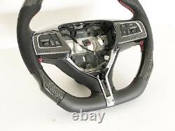 Oem New Maserati Ghibli Quattroporte Levante Carbon Fiber Red Steering Wheel