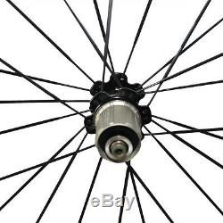 One Day Free Shipping CSC 700C 50mm Carbon Bicycle Wheelset Road Bike Wheels