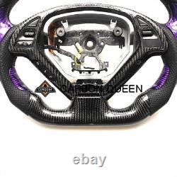 PURPLE CARBON FIBER Steering Wheel FOR INFINITI g37g25 G37X With CARBON THUMBGRIPS