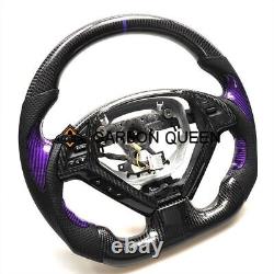 PURPLE CARBON FIBER Steering Wheel FOR INFINITI g37g25 G37X With CARBON THUMBGRIPS