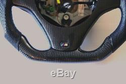 Paddle Shifts BMW E90 E92 E93 M3 Carbon Fiber Perforated Leather steering wheel