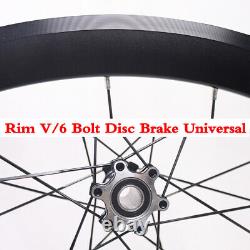 Pair 700C Bicycle Wheelset Quick Release Racing Road Bike Rim & Disc Brake Wheel