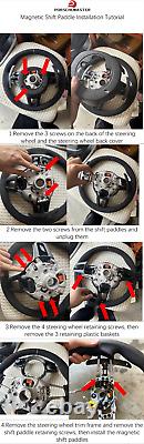 Porsche carbon fiber magnetic paddle shifters for 718/Macan/991.2 Steering wheel