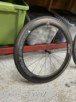 Profile Design 58 TwentyFour Carbon Rim Brake Wheelset Tubular With Tires 24