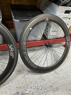 Profile Design 58 TwentyFour Carbon Rim Brake Wheelset Tubular With Tires 24