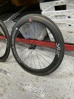 Profile Design 58 TwentyFour Carbon Rim Brake Wheelset Tubular With Tires 24