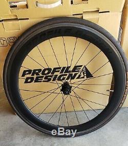 Profile Design Full Carbon Clincher Wheel Set, 58 Twenty Four, 700c, Shimano