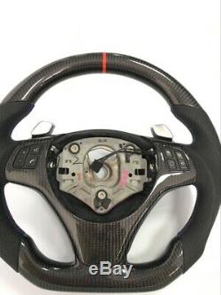 Promotion Carbon Fiber Leather Car Steering Wheel For BMW E82 E90 E91 E92 E93
