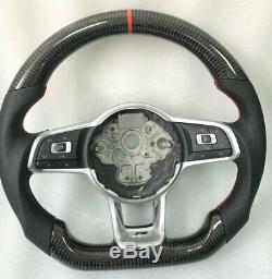 Promotion! Carbon Fiber Steering Wheel For VW Golf 7 GTI Golf 7R Golf 7 Rline