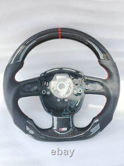 Promotion Real Carbon Fiber Steering Wheel For Audi A4 A5 S4 S5 S6 RS4 RS5 RS6