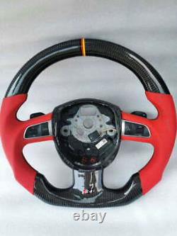 Promotion Real Carbon Fiber Steering Wheel For Audi A4 A5 S4 S5 S6 RS4 RS5 RS6