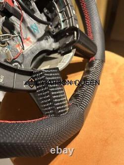 QS CARBON FIBER Steering Wheel FOR Pontiac GTO /HOLDEN 2004-2006 WithBLACK LEATHER