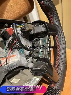 QS CARBON FIBER Steering Wheel FOR Pontiac GTO /HOLDEN 2004-2006 WithBLACK LEATHER