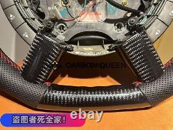 QS CARBON FIBER Steering Wheel FOR Pontiac GTO /HOLDEN 2004-2006 WithBLACK LEATHER