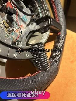 QS CARBON FIBER Steering Wheel FOR Pontiac GTO /HOLDEN 2004-2006 WithBLACK LEATHER