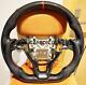 QS' REAL CARBON FIBER STEERING WHEEL FOR HONDA ACCORD 18-22 YEAR With RED STRIPE