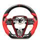 QS' REAL CARBON FIBER STEERING WHEEL FOR TOYOTA CAMRY 2018-2025 YEARS With RED