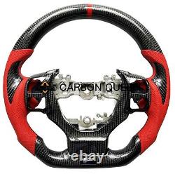 Qs Carbon Fiber Steering Wheel For Lexus Isf200/250/300/350/200t/500 14-23ys/red