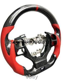 Qs Carbon Fiber Steering Wheel For Lexus Isf200/250/300/350/200t/500 14-23ys/red