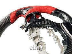 Qs Carbon Fiber Steering Wheel For Lexus Isf200/250/300/350/200t/500 14-23ys/red