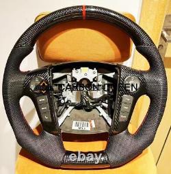 Qs' Real Carbon Fiber Steering Wheel For Hyundai Genesis Sedan 09-11 Years