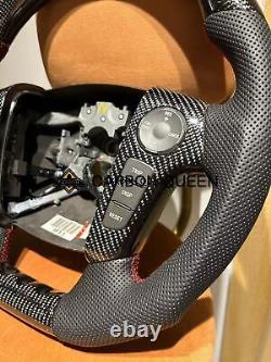Qs' Real Carbon Fiber Steering Wheel For Hyundai Genesis Sedan 09-11 Years