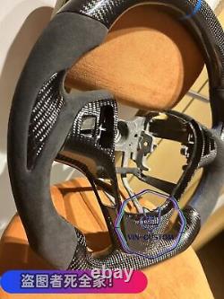 Qs' Real Carbon Fiber Steering Wheel For Hyundai Genesis Steering Wheel 09-16ys