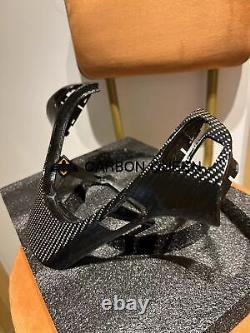 Qs' Real Carbon Fiber Steering Wheel Trim Cover For Hyundai Genesis 09-14ys