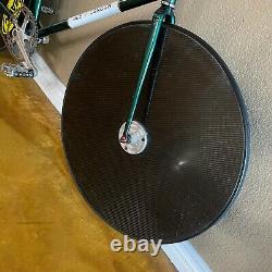 RARE Prototype Carbon Fiber Front Disc Wheel CNC Machined hub 700C Front