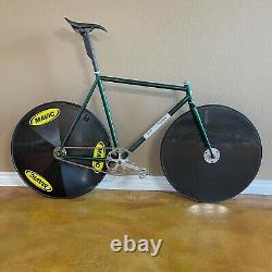 RARE Prototype Carbon Fiber Front Disc Wheel CNC Machined hub 700C Front