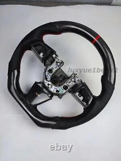 REAL CARBON FIBER Steering Wheel FITS Cadillac CTS-V WithRED RING BLACK LEATHER