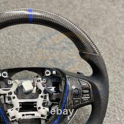 REAL CARBON FIBER Steering Wheel FOR Acura TLX BLACK LEATHER 2015 2020 YEARS