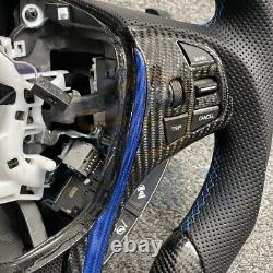 REAL CARBON FIBER Steering Wheel FOR Acura TLX BLACK LEATHER 2015 2020 YEARS