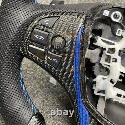 REAL CARBON FIBER Steering Wheel FOR Acura TLX BLACK LEATHER 2015 2020 YEARS