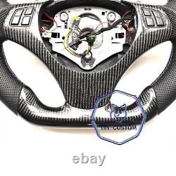 REAL CARBON FIBER Steering Wheel FOR BMW E90E92E82E87m3 BLACK LEATHER