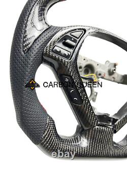 REAL CARBON FIBER Steering Wheel FOR INFINITI g37g25 G37X With CARBON THUMBGRIPS
