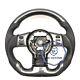 REAL CARBON FIBER Steering Wheel FOR NISSAN 350Z WHITE LINE With BLACK LEATHER