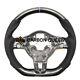 REAL CARBON FIBER Steering Wheel FOR VW GOLF MK6 GTI Jetta WithPURPLE STRIPE