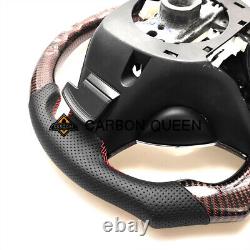 RED CARBON FIBER Steering Wheel FOR Acura TLX BLACK LEATHER 2015 2020 YEARS