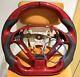 RED CARBON FIBER Steering Wheel FOR INFINITI g37g25 G37X With CARBON THUMBGRIPS