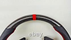 RED Edition REAL CARBON Fiber Steering Wheel for HONDA CIVIC 16-21 TYPE-R FK8