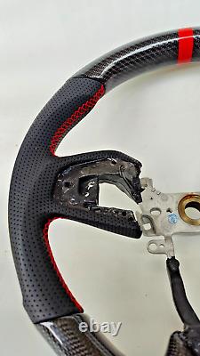 RED Edition REAL CARBON Fiber Steering Wheel for HONDA CIVIC 16-21 TYPE-R FK8