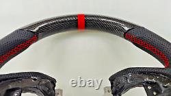 RED Edition REAL CARBON Fiber Steering Wheel for HONDA CIVIC 16-21 TYPE-R FK8