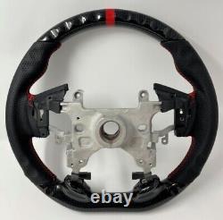 REVESOL Hydro Carbon Fiber Steering Wheel Red Ring for 13-17 Honda Accord 9