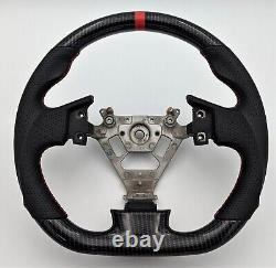 REVESOL Hydro-Dip Carbon Fiber Black Steering Wheel for 2003-2007 INFINITI G35