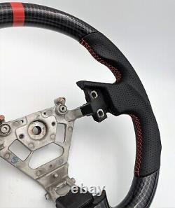 REVESOL Hydro-Dip Carbon Fiber Black Steering Wheel for 2003-2007 INFINITI G35