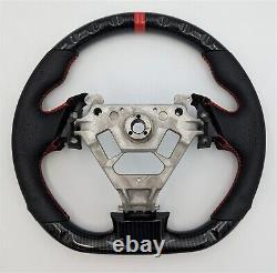 REVESOL Hydro-Dip Carbon Fiber Black Steering Wheel for 2003-2007 INFINITI G35